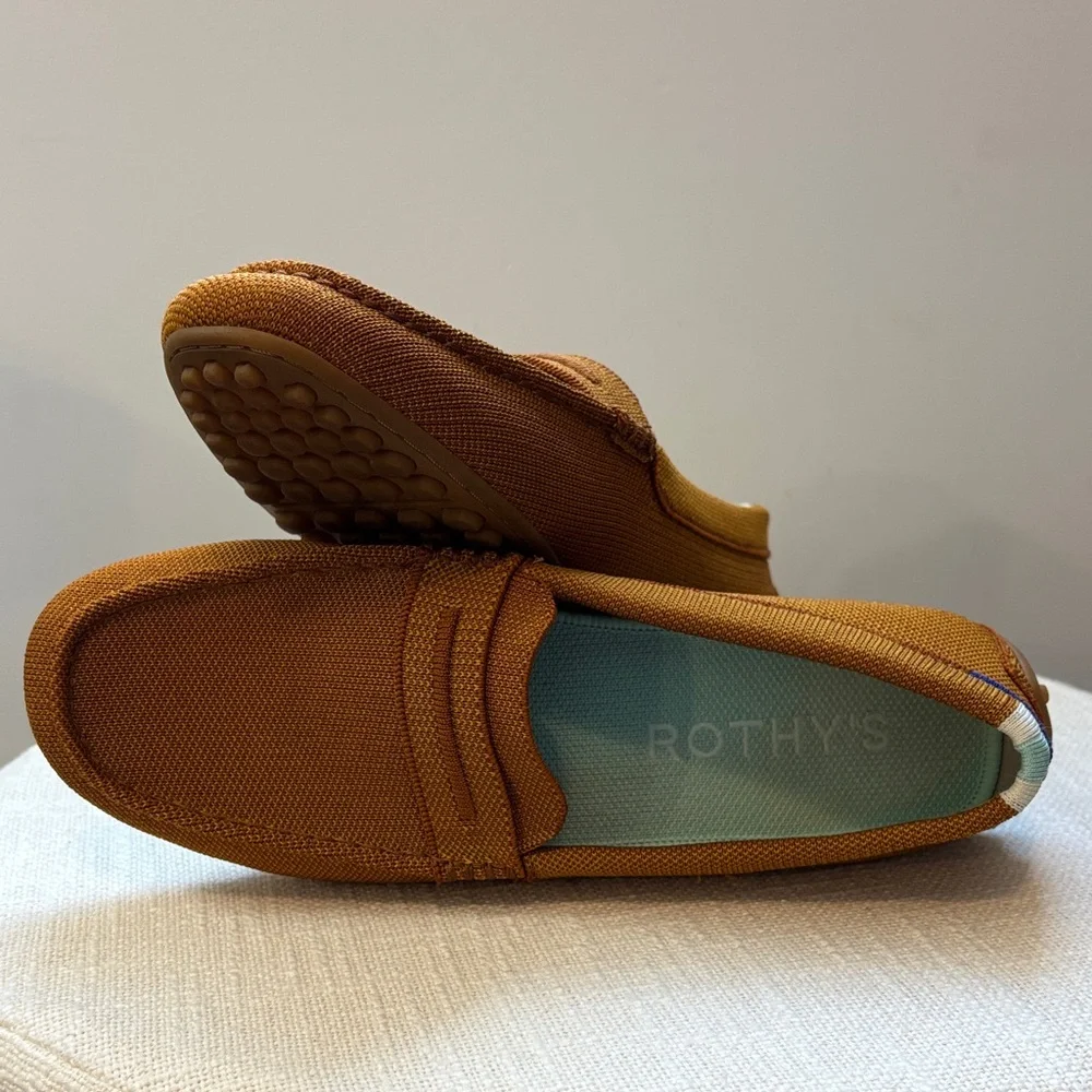 Rothy's Women's Rust Brown Penny Loafers - Picture 2 of 7